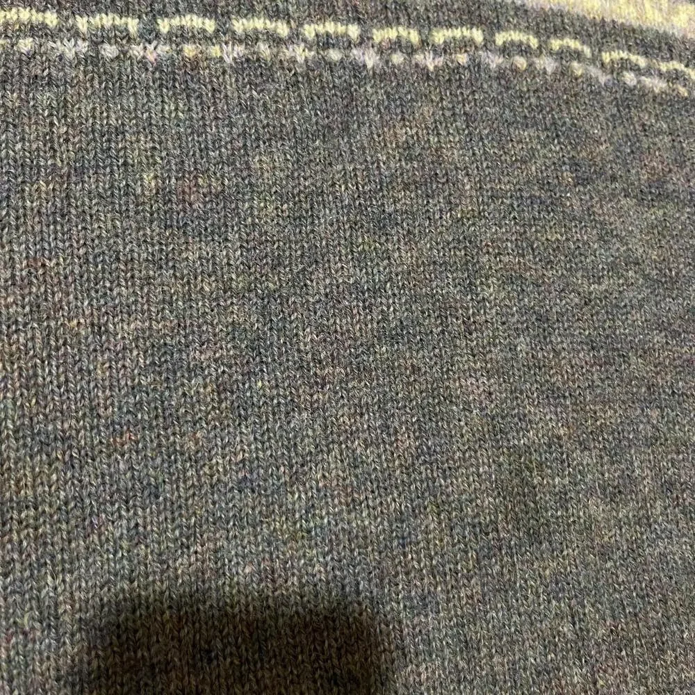 Vintage Lord Jeff 1960s Sweater Men Birdseye Fair Isle Shetland Wool Ireland